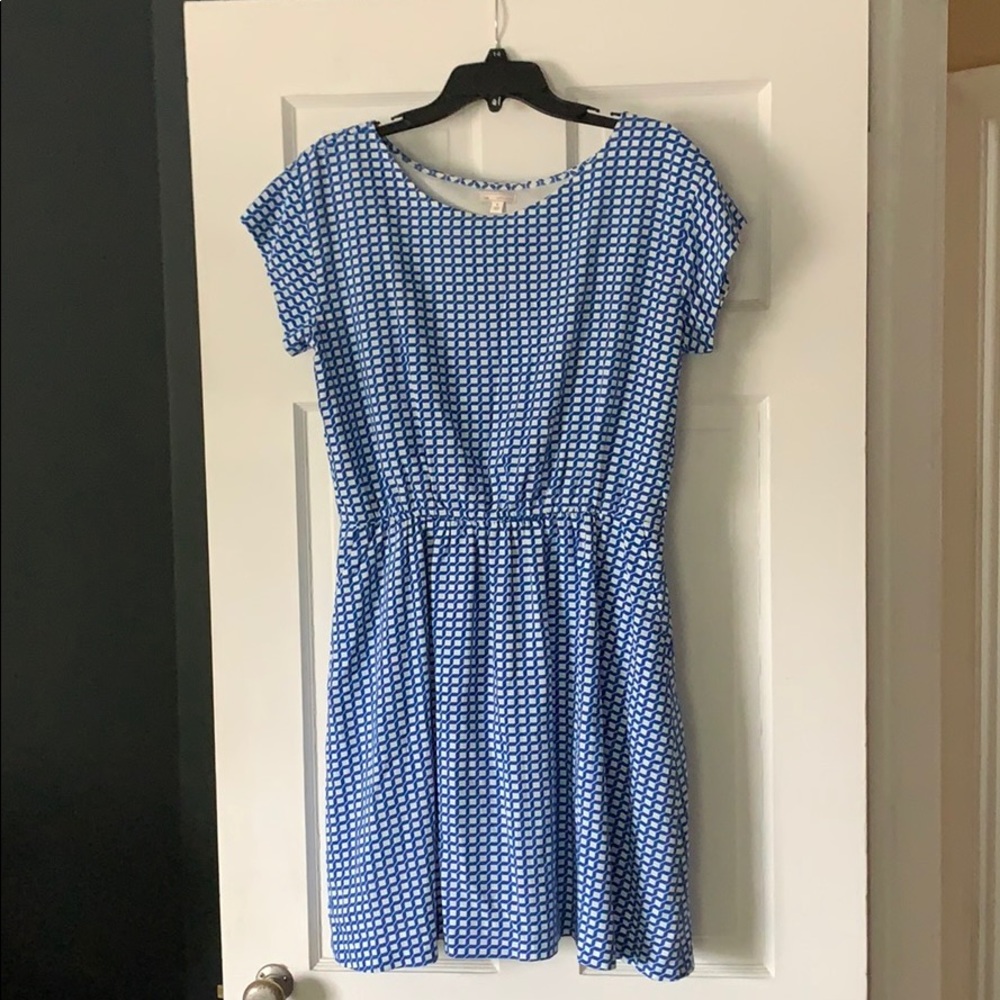 Gap fit and flare mini dress with short sleeves